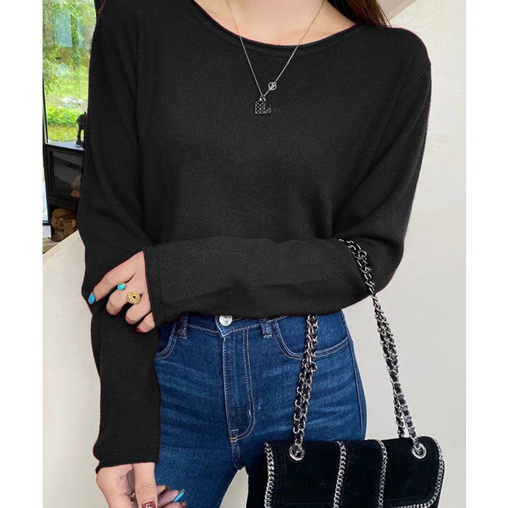 ラウンドネック ニット トップス | ALTROSE | 詳細画像6 