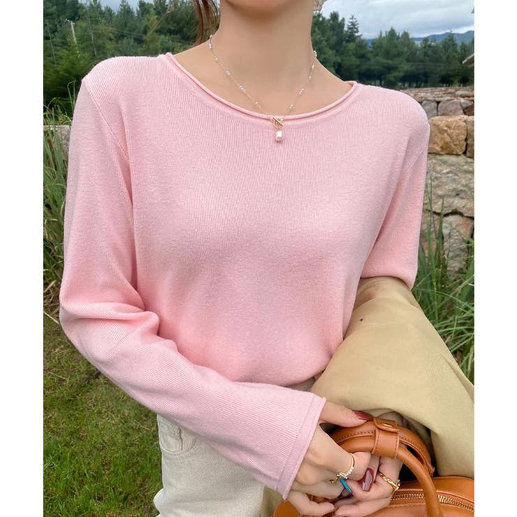 ピンク | ラウンドネック ニット トップス | ALTROSE