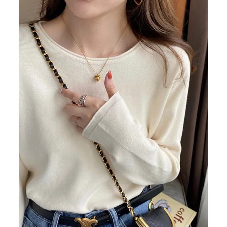 ラウンドネック ニット トップス | ALTROSE | 詳細画像1 