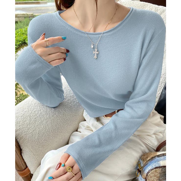 ラウンドネック ニット トップス | ALTROSE | 詳細画像12 