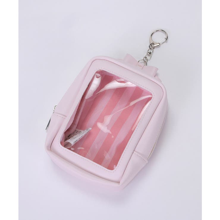 ピンク | 【10cm 15cmぬい推奨】ストライプぬいポーチ ポーチリボン | ALTROSE
