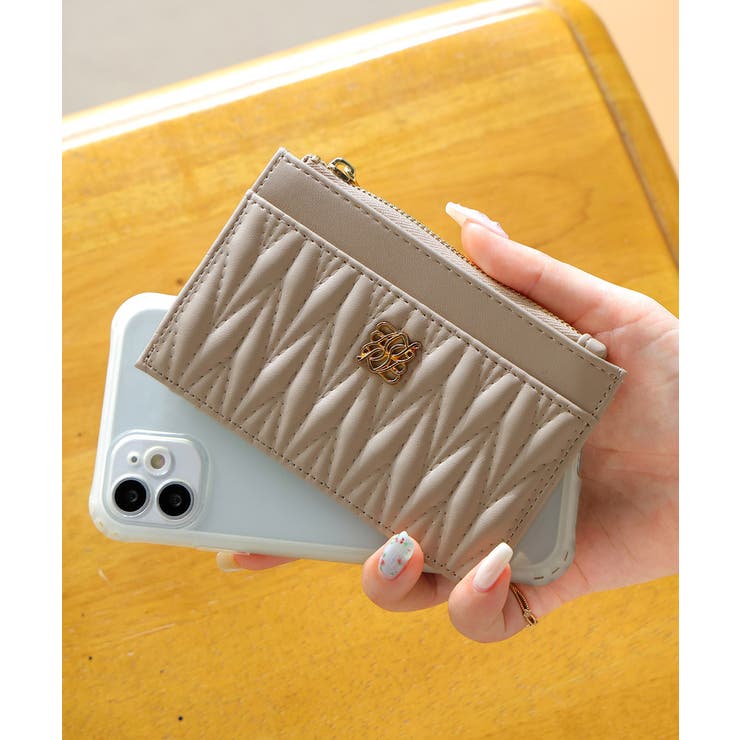 ☆優しいカラー☆ カードケース フラグメントケース Elegante 公式 tricolor フラグメントケース レディース 薄い
