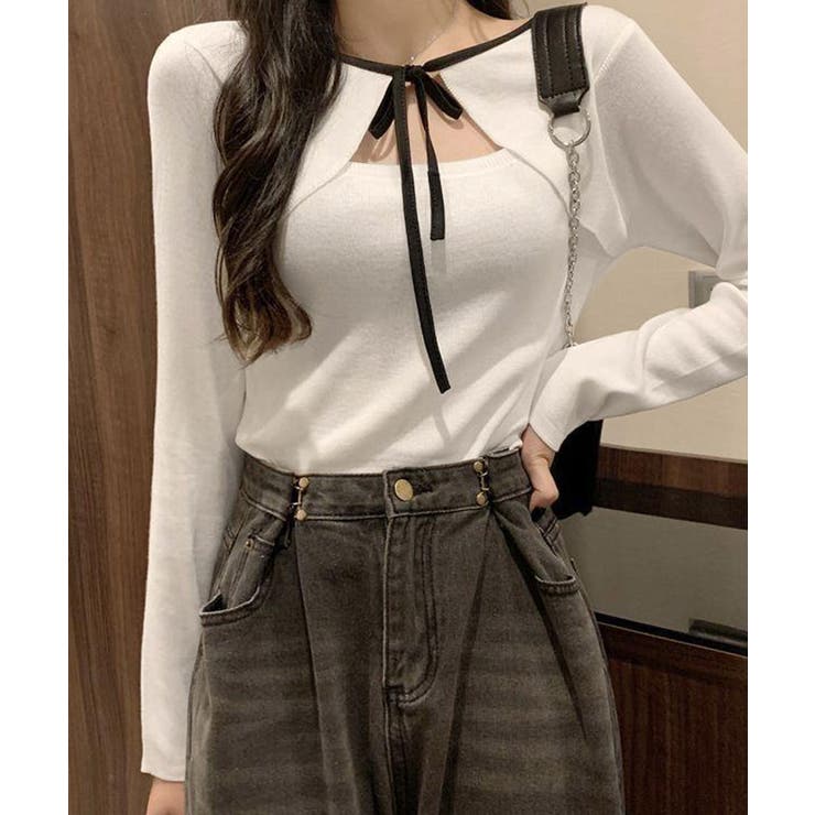 アルベロ　トップス 楽天市場】ワッフルトップス ロンT レディース トップス 長袖