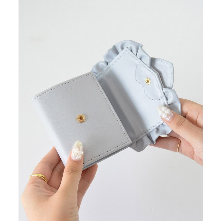 aya kawasaki 三つ折りウォレット　ホワイト WALLET | ayakawasaki
