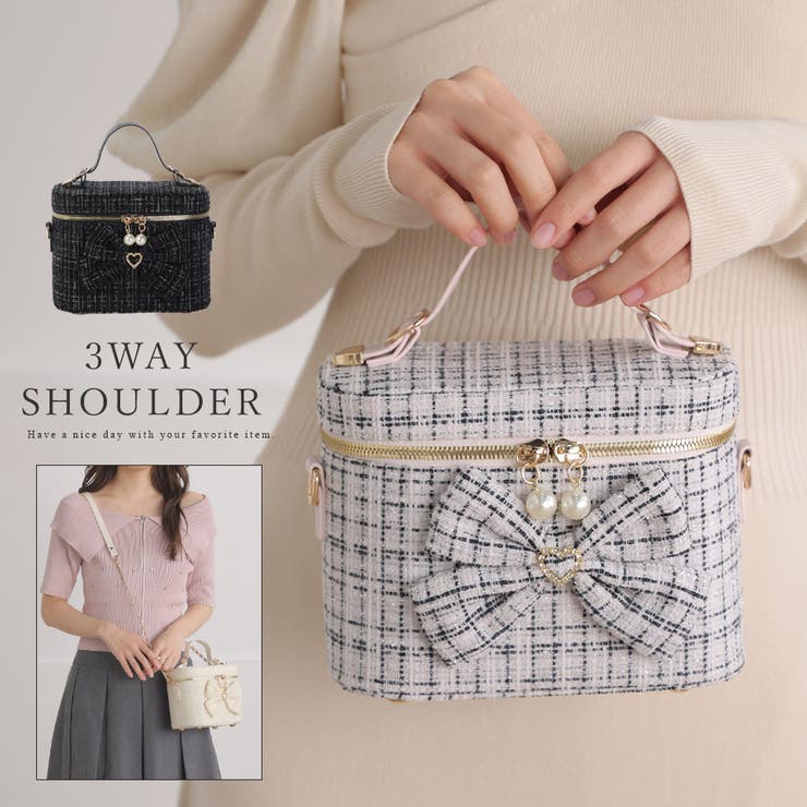 ツイード りぼん リボン[品番：ALTB0002672]｜ALTROSE（アルトローズ