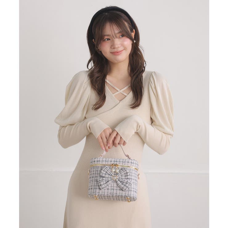 ツイード りぼん リボン[品番：ALTB0002672]｜ALTROSE（アルトローズ