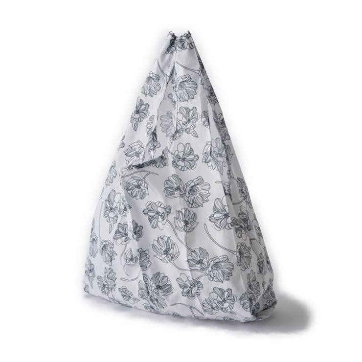 花柄ホワイト | エコバッグ トートバッグ 折りたたみ | ALTROSE