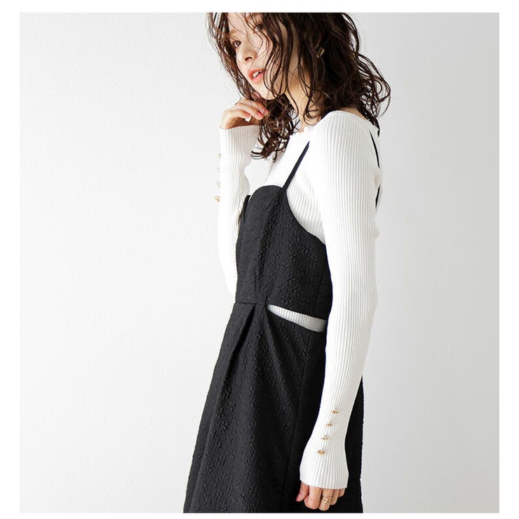 ワンピース ジャガード キャミワンピ[品番：AMLW0002773]｜AMELY