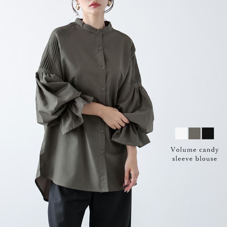 フリル キャンディースリーブ プリーツ | AMELY | 詳細画像1 