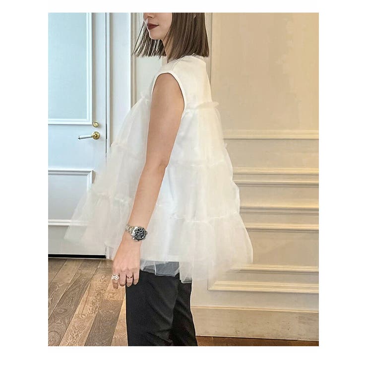 コラボ チュール トップス | AMELY | 詳細画像11 