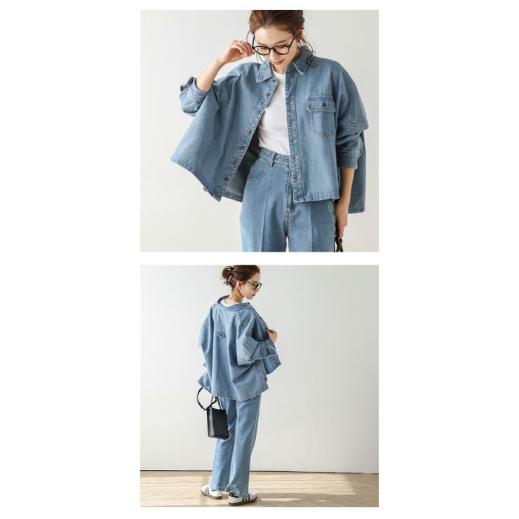 デニムジャケット シャツ ワイドシルエット | AMELY | 詳細画像13 