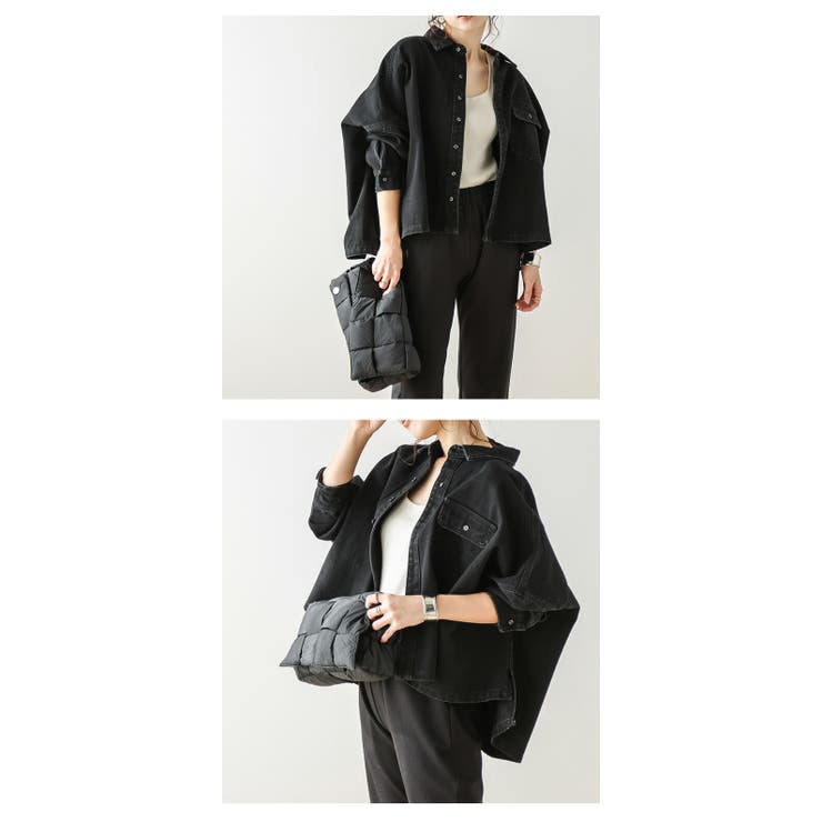 デニムジャケット シャツ ワイドシルエット | AMELY | 詳細画像15 