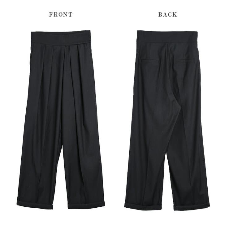 タックワイドパンツ ボトムス 美シルエット | AMELY | 詳細画像15 