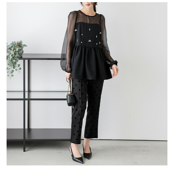 ビジュー シアー ペプラム | AMELY | 詳細画像12 