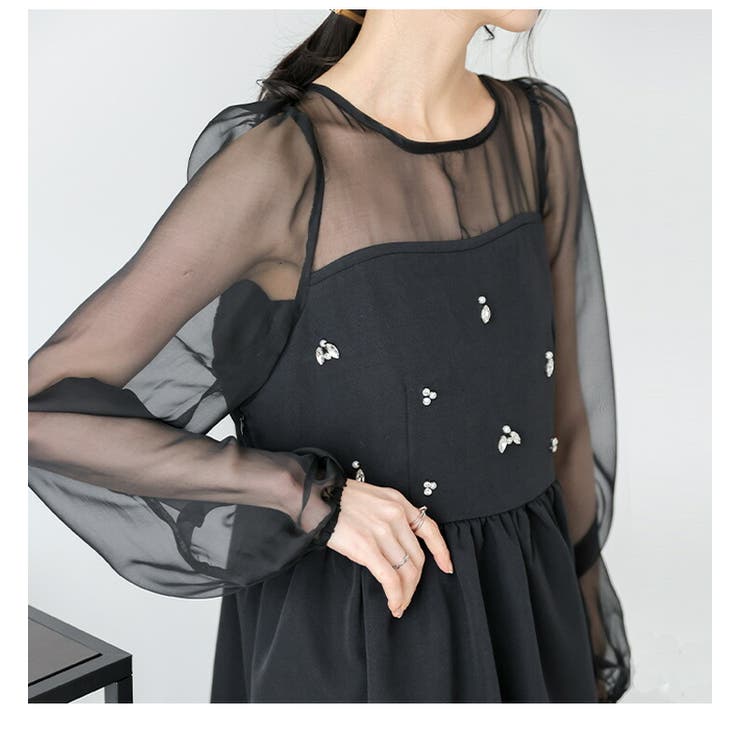 ビジュー シアー ペプラム | AMELY | 詳細画像13 