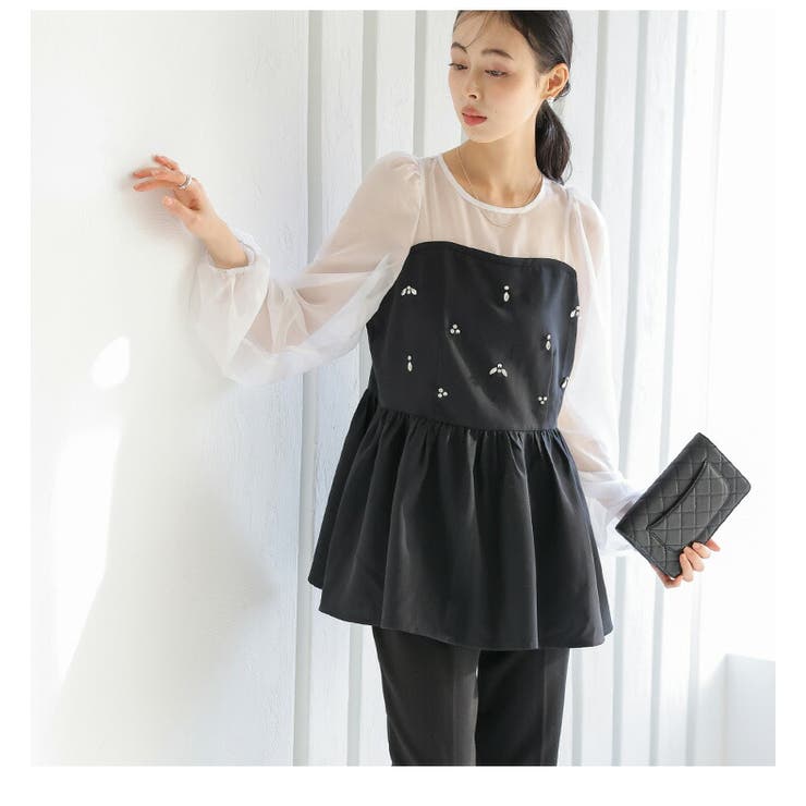 ビジュー シアー ペプラム | AMELY | 詳細画像7 