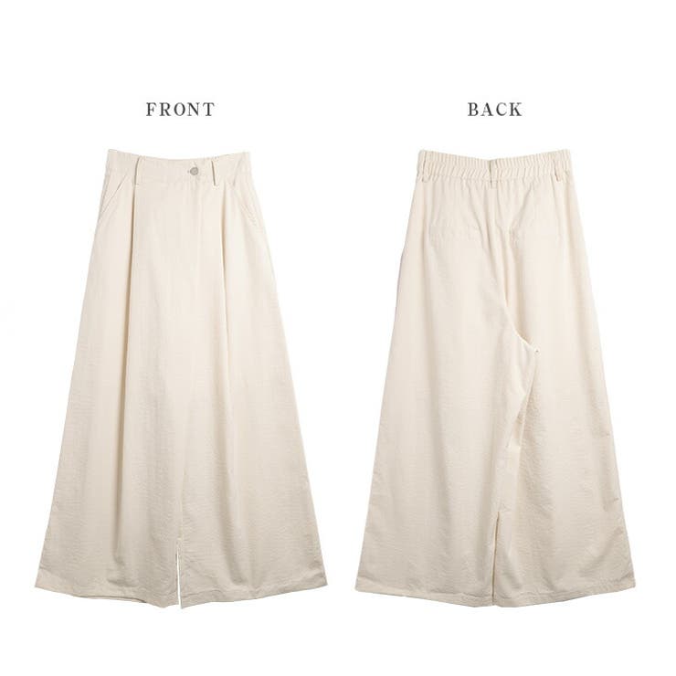 ワイドタックパンツ シフォン 楊柳 | AMELY | 詳細画像14 