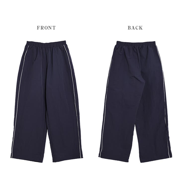 ワイドパンツ スポーティカジュアル サイドライン | AMELY | 詳細画像14 