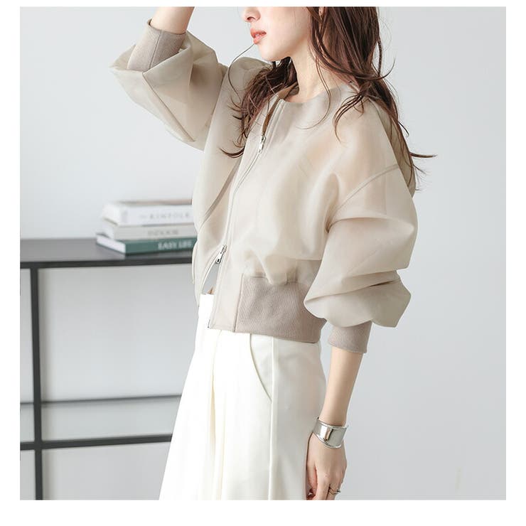 セール価格❣️【新品 未使用 】AMELY シアーブルゾン ベージュショート セール価格❣️【新品 未使用 】AMELY シアーブルゾン ベージュ