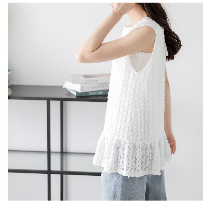 ブラウス ノースリーブ レース | AMELY | 詳細画像6 