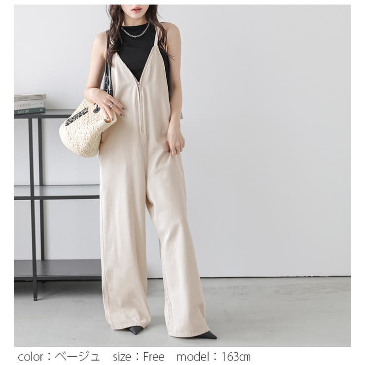 ベージュ サロペット ノースリーブ 前開き 楽天市場】**サロペット 低身長 【骨格関係なく着られる