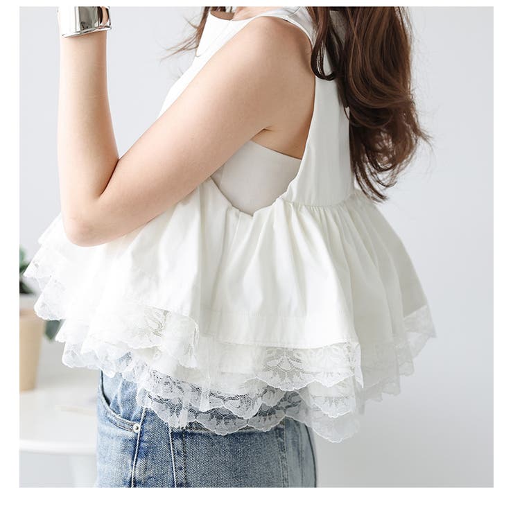 レース フリル ティアード | AMELY | 詳細画像8 