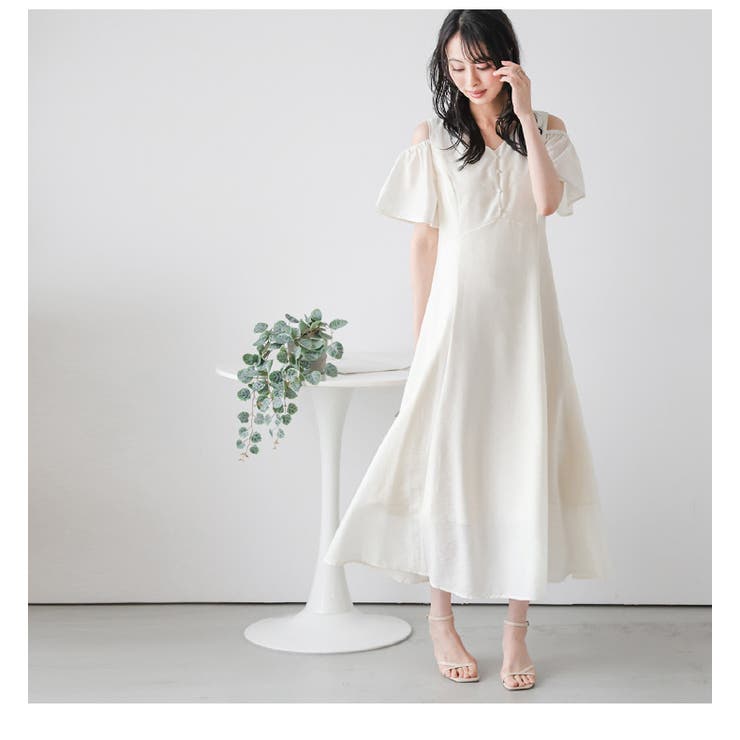 ショルダースリット フレア ワンピース | AMELY | 詳細画像6 
