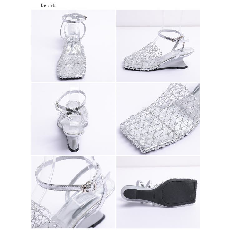 サンダル ミュール メッシュ[品番：AMLW0003217]｜AMELY