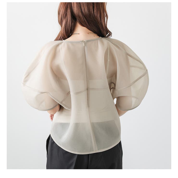 シアー バルーン プルオーバー | AMELY | 詳細画像6 