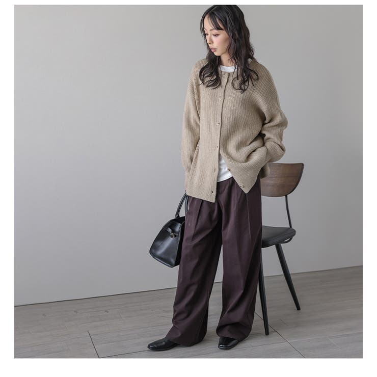 前後2way リブニット トップス | AMELY | 詳細画像6 