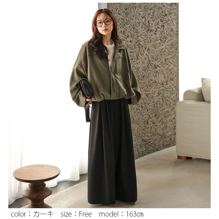 フェイクスエード スウェード ブルゾン | AMELY | 詳細画像9 