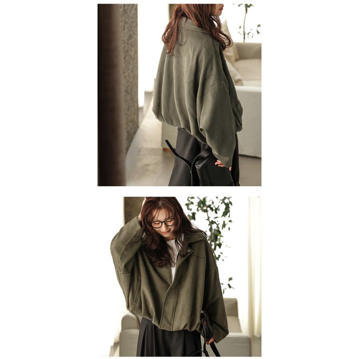 フェイクスエード スウェード ブルゾン | AMELY | 詳細画像10 