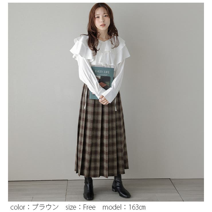 スカート プリーツスカート チェック | AMELY | 詳細画像5 