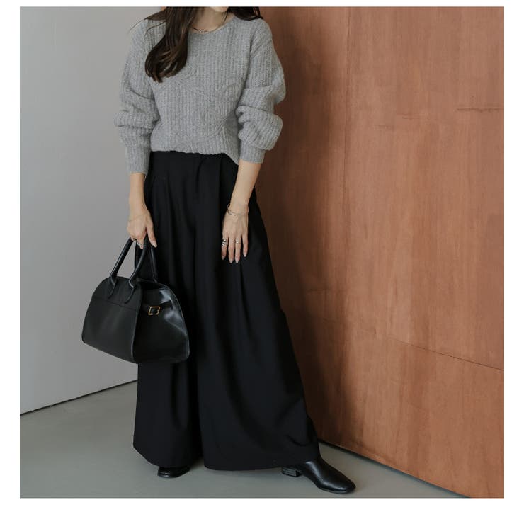 ニット リボン ボリュームスリーブ | AMELY | 詳細画像13 