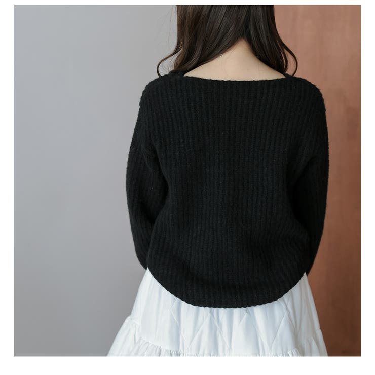 ニット リボン ボリュームスリーブ | AMELY | 詳細画像10 