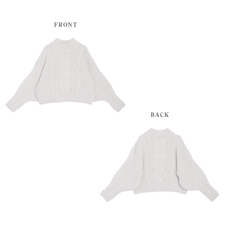 ニット ケーブルニット クロップド丈 | AMELY | 詳細画像14 