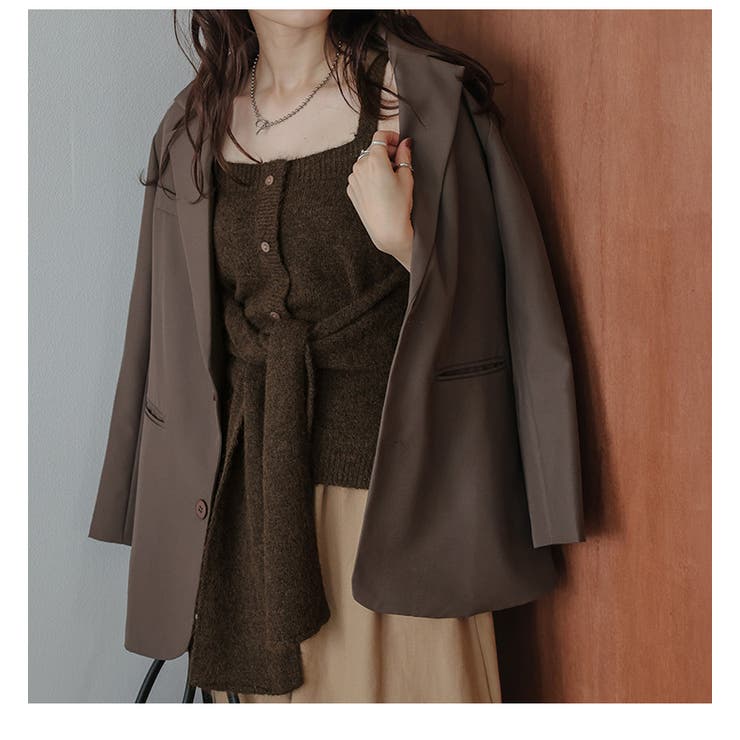 ニットキャミ レイヤード ウエストリボン | AMELY | 詳細画像6 