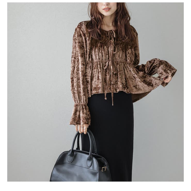 ベロア シャーリング ギャザー | AMELY | 詳細画像6 