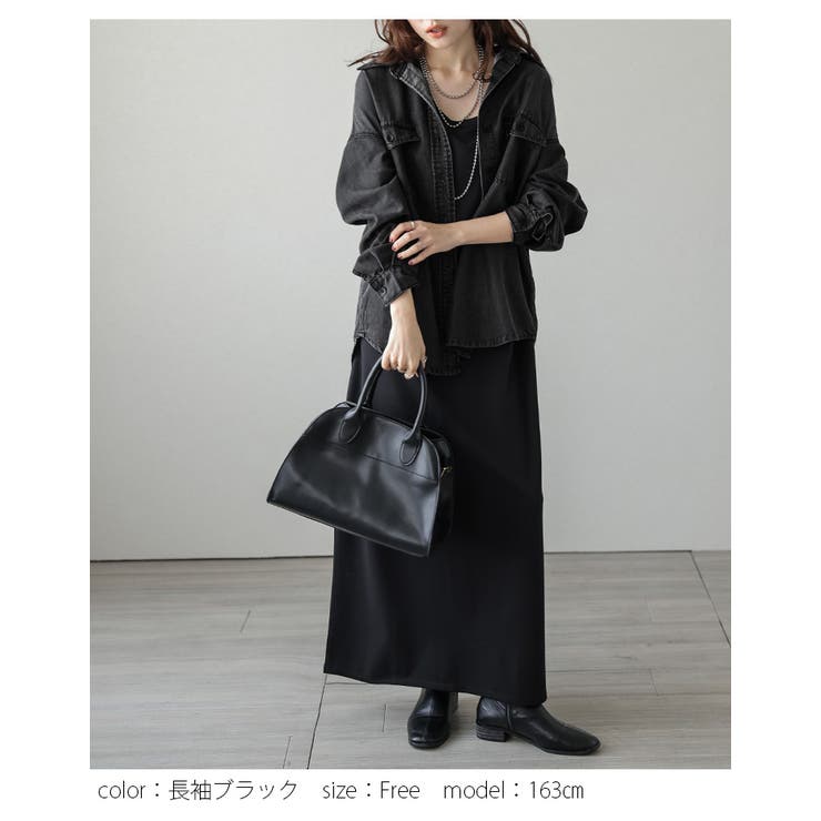 デニムシャツ 選べる袖タイプ ルーズシルエット | AMELY | 詳細画像10 