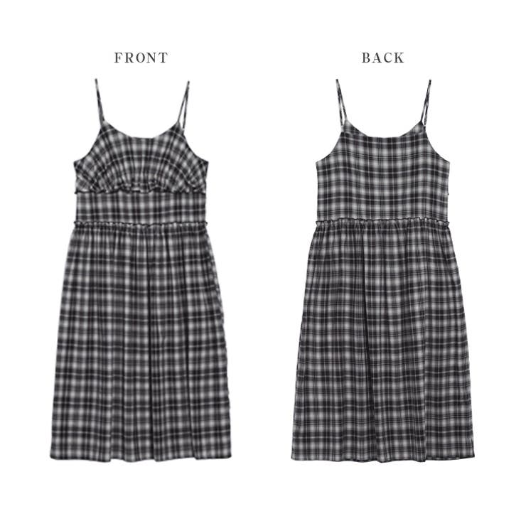ワンピース キャミワンピ チェック[品番：AMLW0003253]｜AMELY