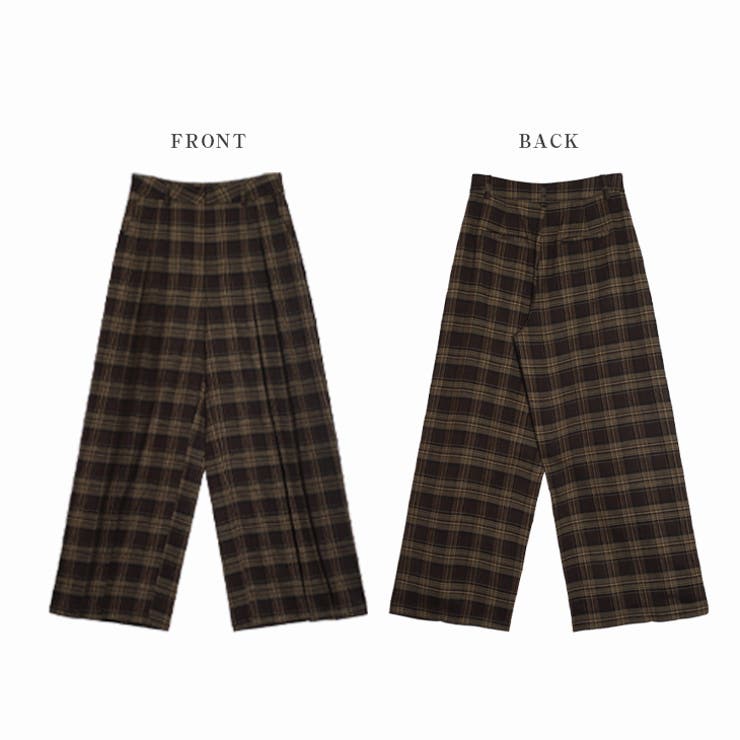 パンツ タック チェック | AMELY | 詳細画像14