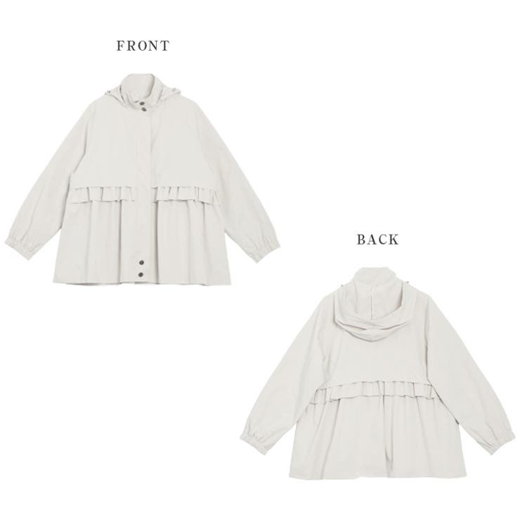 マウンテンパーカー フリル ドローコード | AMELY | 詳細画像14 