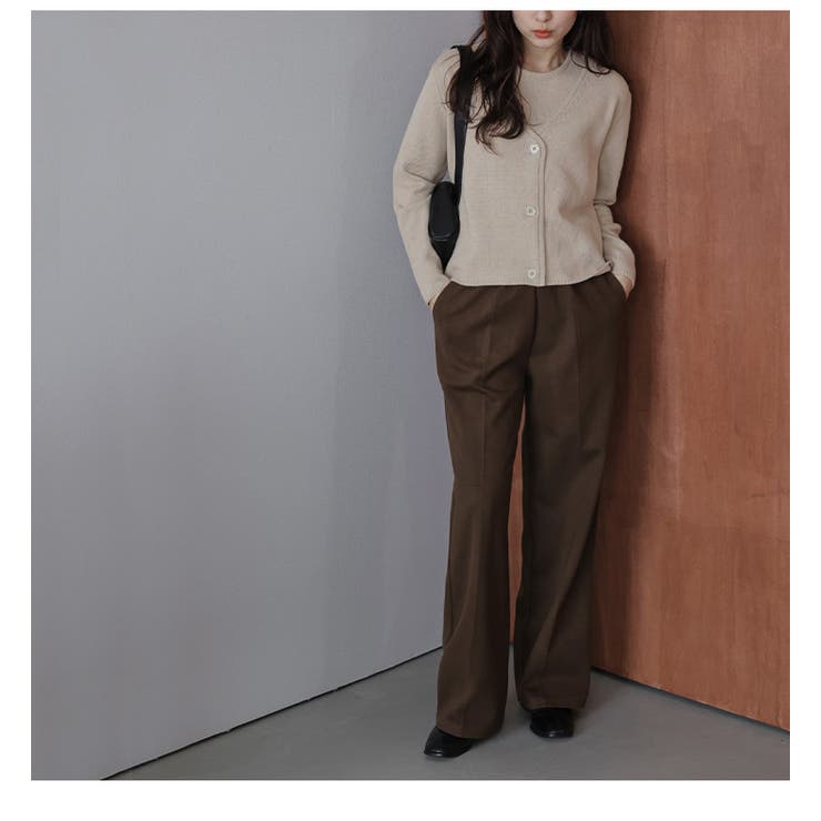 タンクトップ 深Vネックカーディガン ニット | AMELY | 詳細画像10 