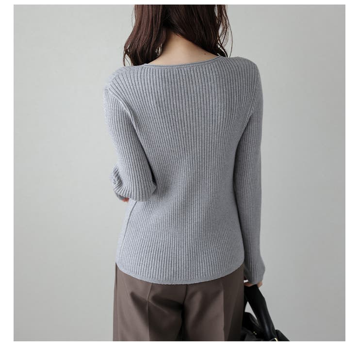 ニット プルオーバー リブニット | AMELY | 詳細画像10 