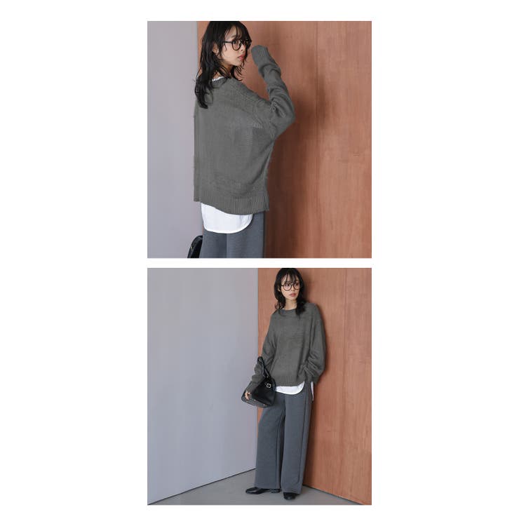 シャギーミックス シアーニット トップス | AMELY | 詳細画像11 