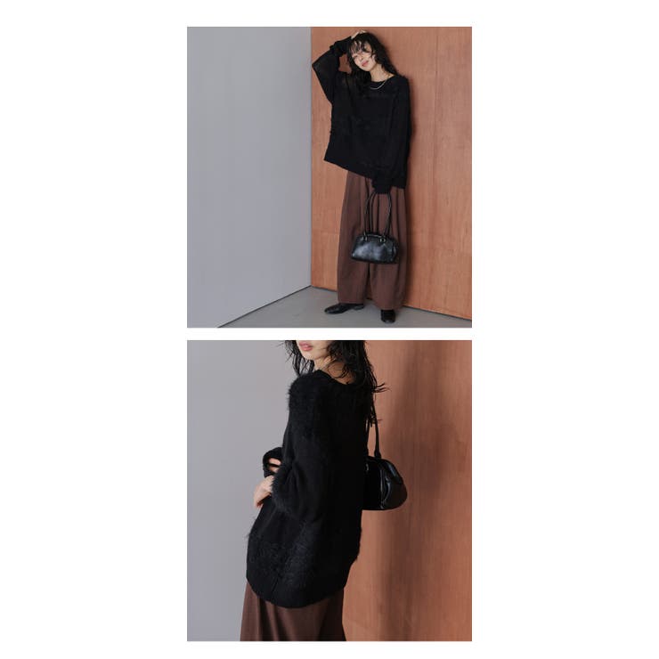 シャギーミックス シアーニット トップス | AMELY | 詳細画像13 