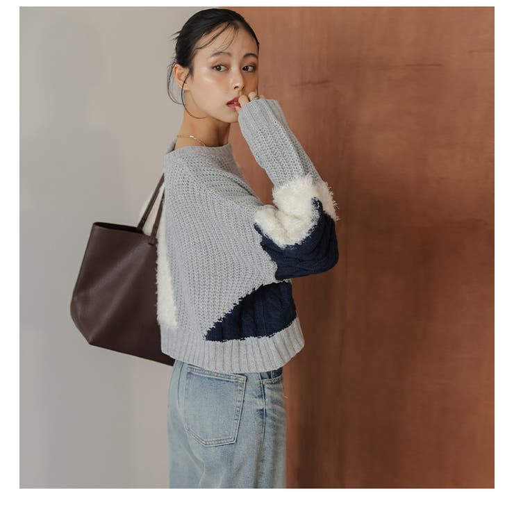 ニット ドッキング ミックス | AMELY | 詳細画像7 