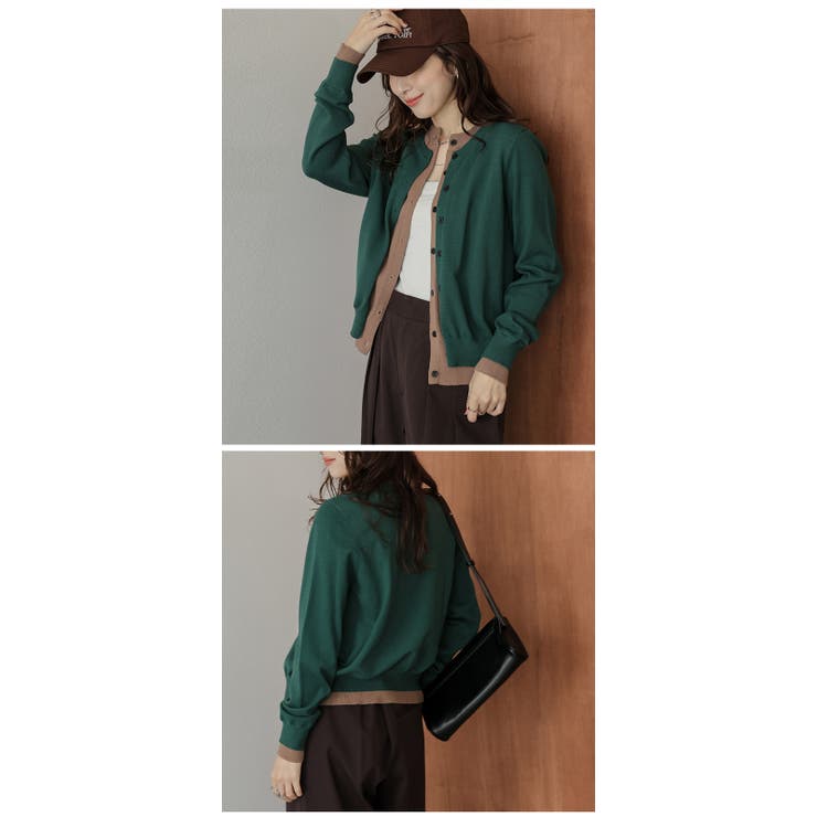 ニット カーディガン レイヤード風 | AMELY | 詳細画像13 