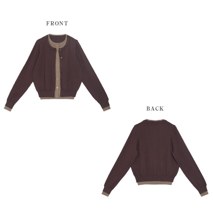 ニット カーディガン レイヤード風 | AMELY | 詳細画像14 