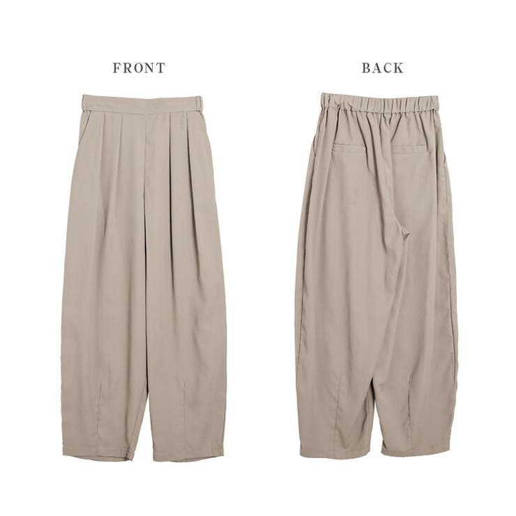 カーブパンツ スラックス 美シルエット[品番：AMLW0003084]｜AMELY